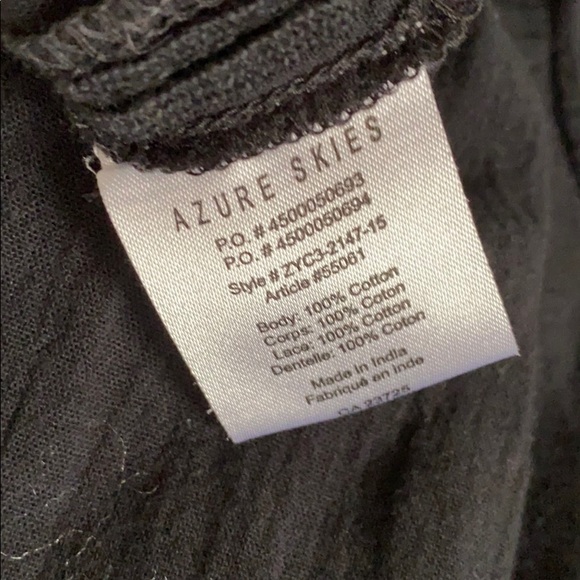 SOLD ✔️ Aritzia Azure Sky Black short sleeve shirt - Picture 7 of 7